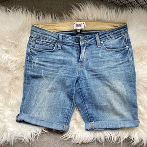 Paige US 26 denim shorts (mid length)